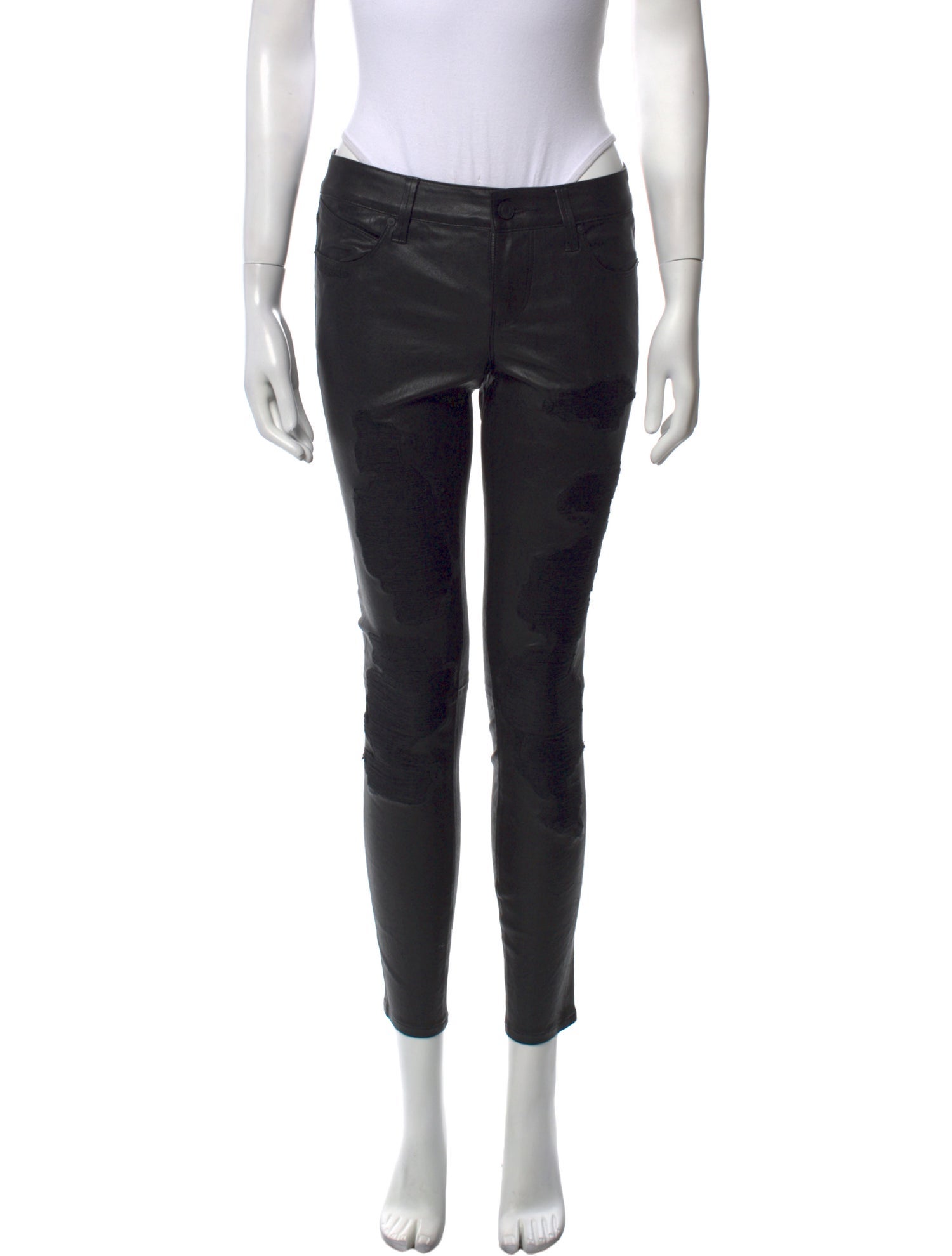 RtA Lambskin Skinny Leg Pants