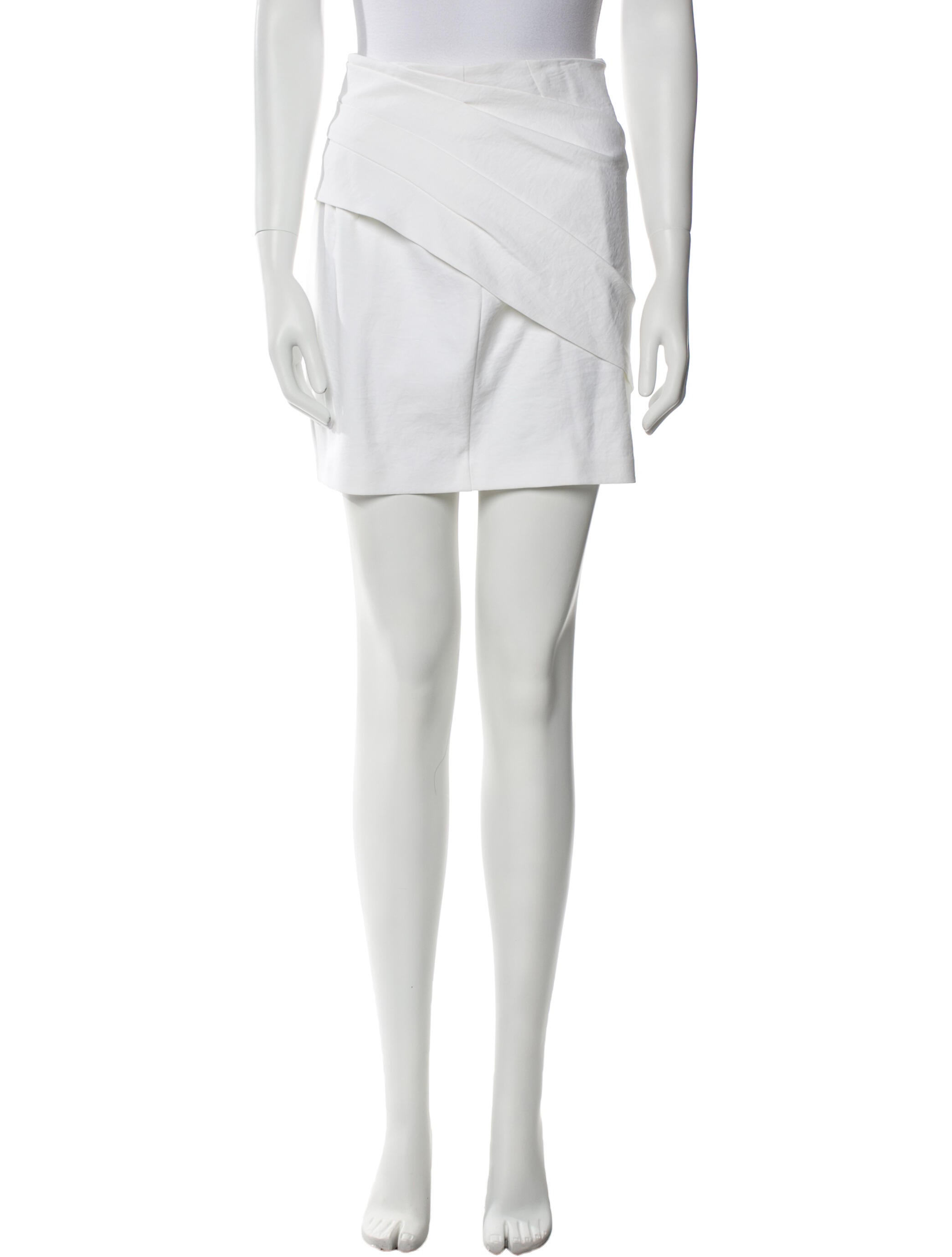 RtA Pleated Accents Mini Skirt