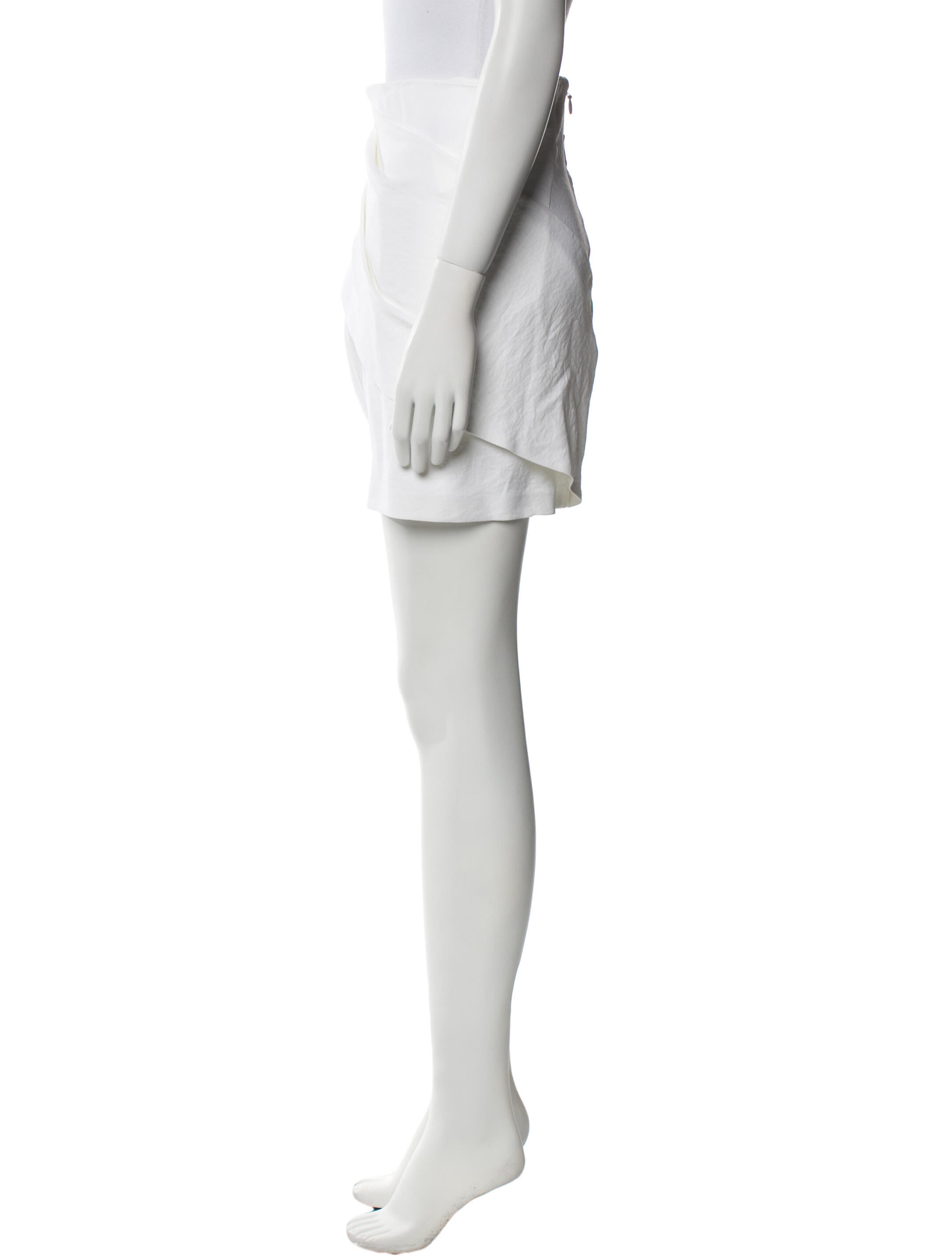 RtA Pleated Accents Mini Skirt