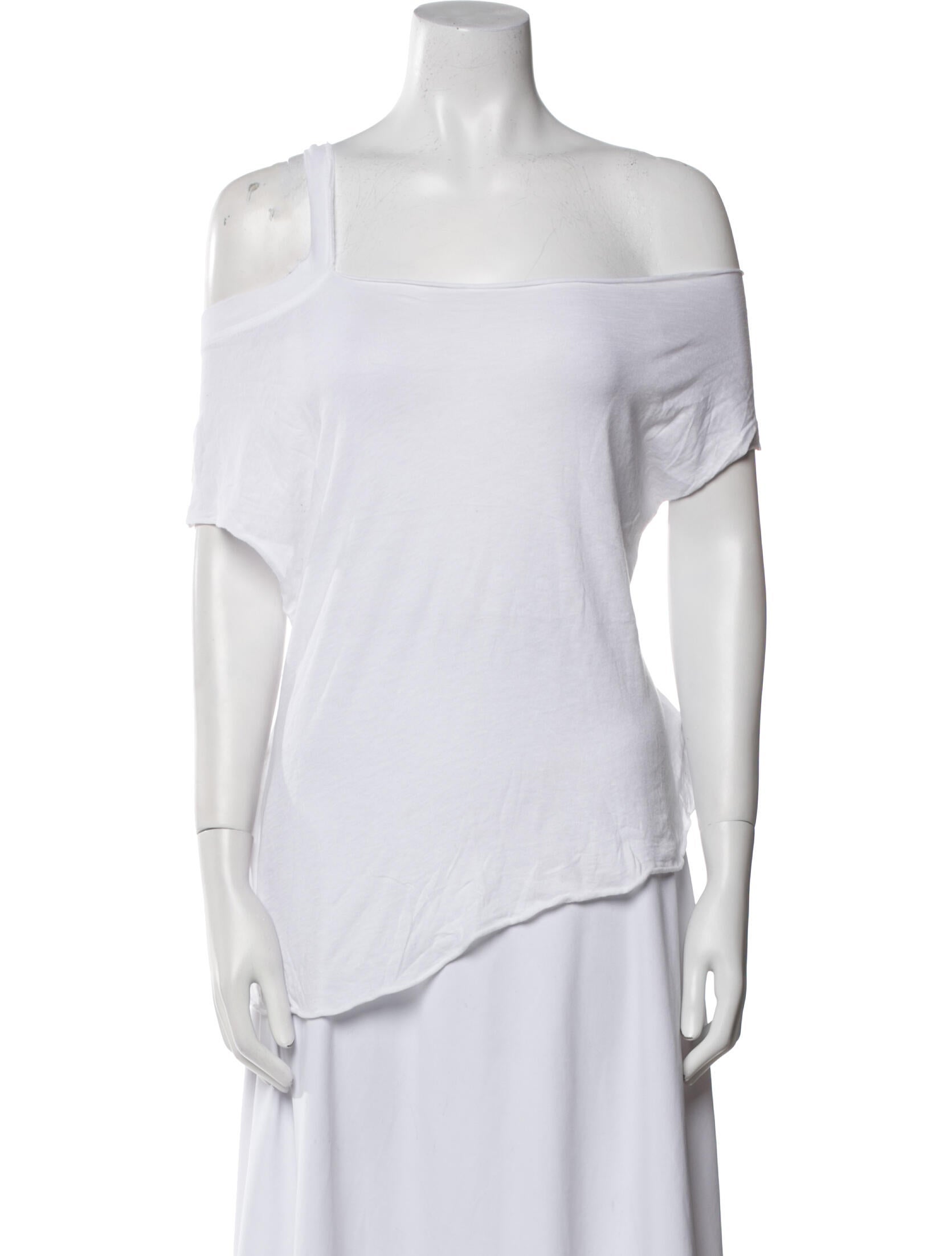 RtA Off-The-Shoulder Short Sleeve T-Shirt