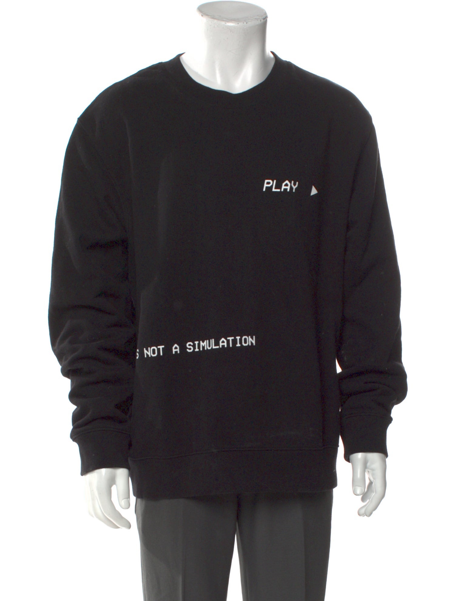 RtA Graphic Print Crew Neck Sweatshirt