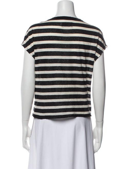 RtA Striped Scoop Neck T-Shirt
