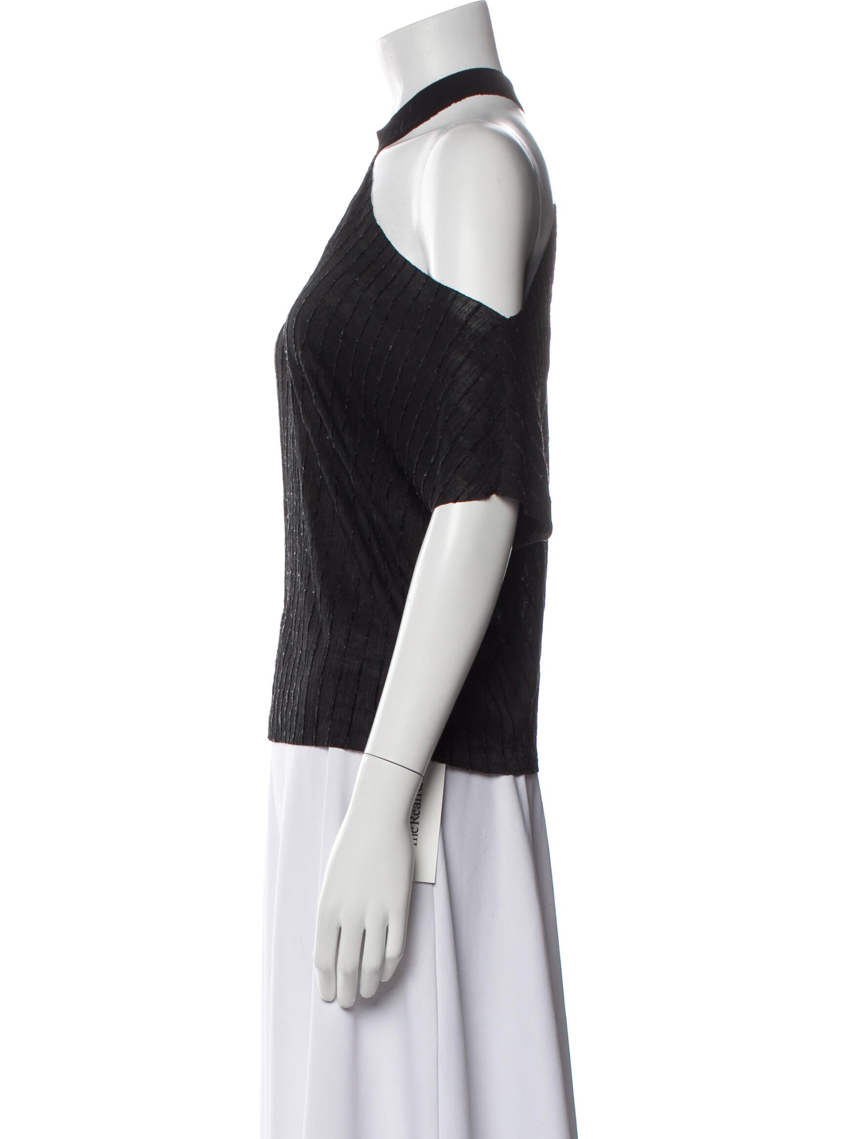 RtA Asymmetrical Short Sleeve Top