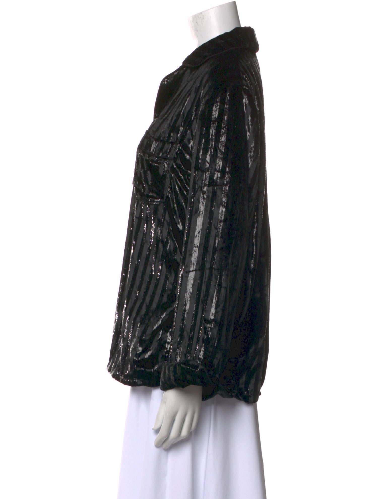 RtA Printed V-Neck Blouse