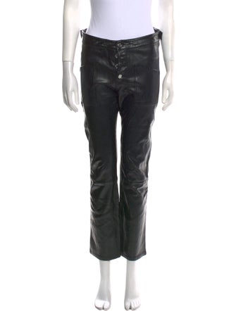 RtA Leather Straight Leg Pants