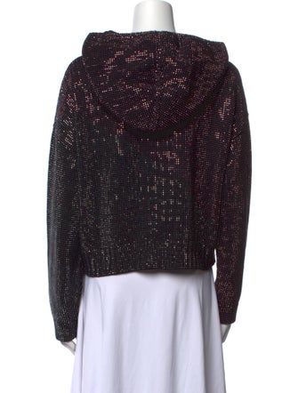 RtA Polka Dot Print Turtleneck Crop Top