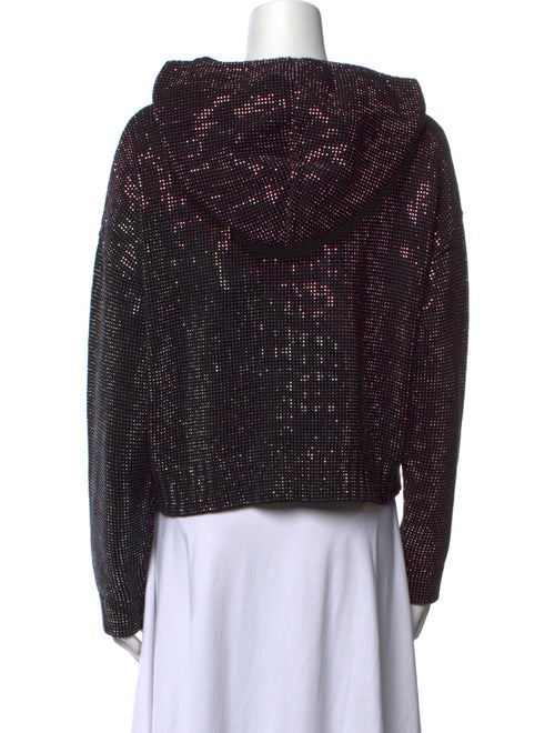 RtA Polka Dot Print Turtleneck Crop Top