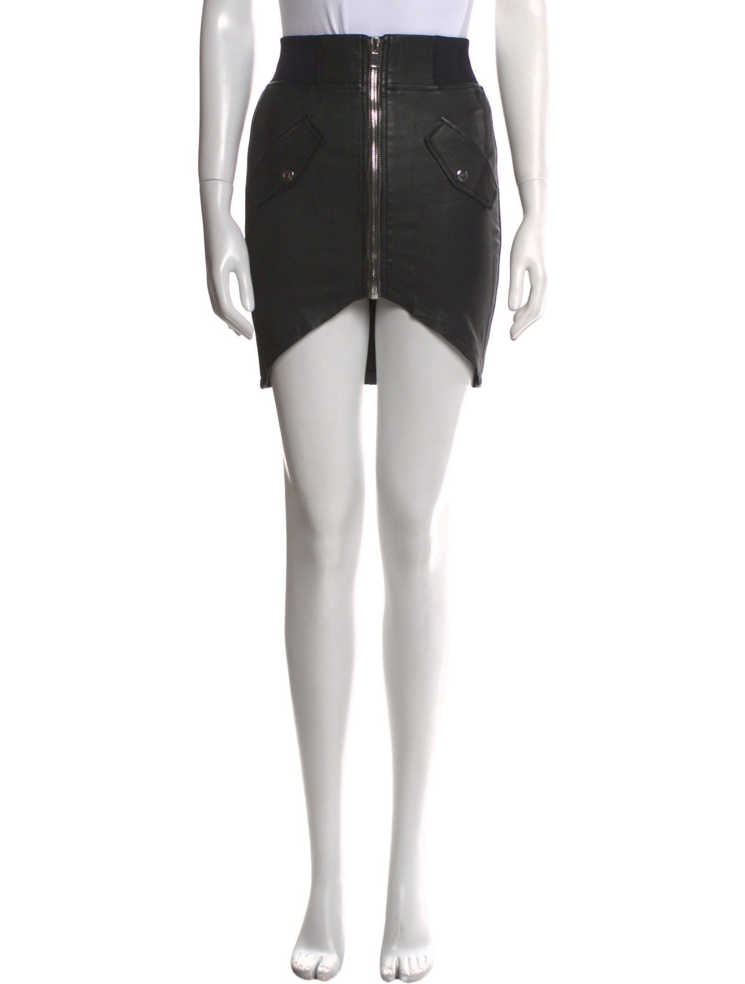 RtA Lambskin Mini Skirt