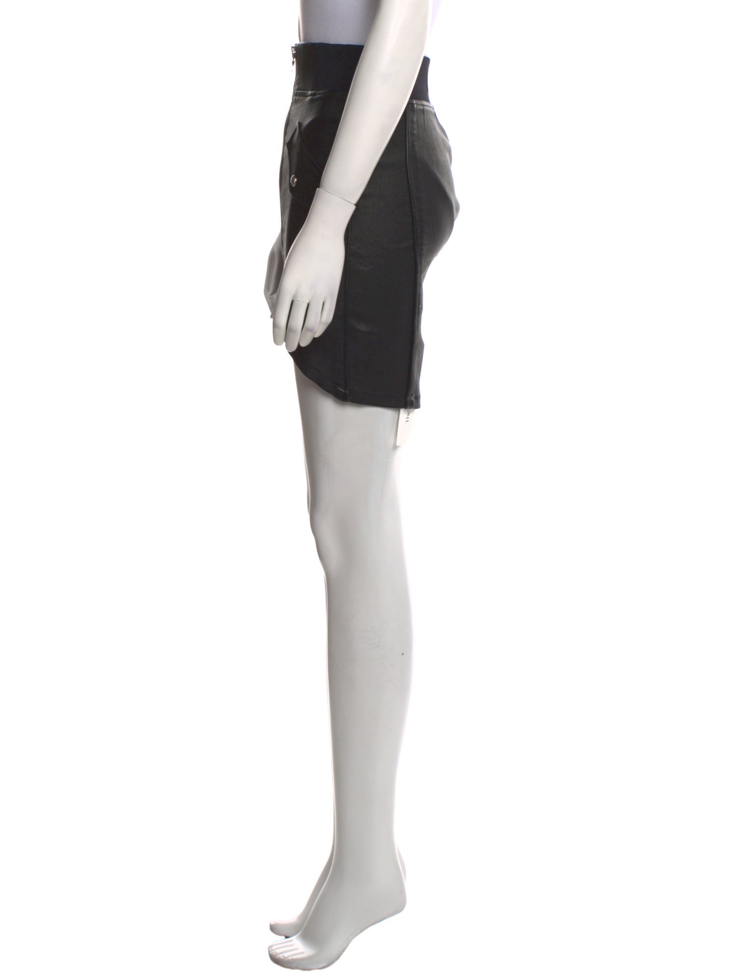 RtA Lambskin Mini Skirt