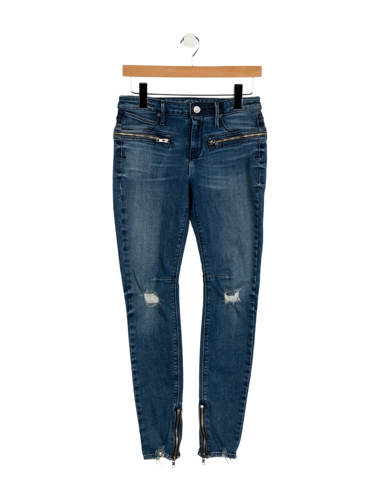 RtA Mid-Rise Skinny Leg Jeans