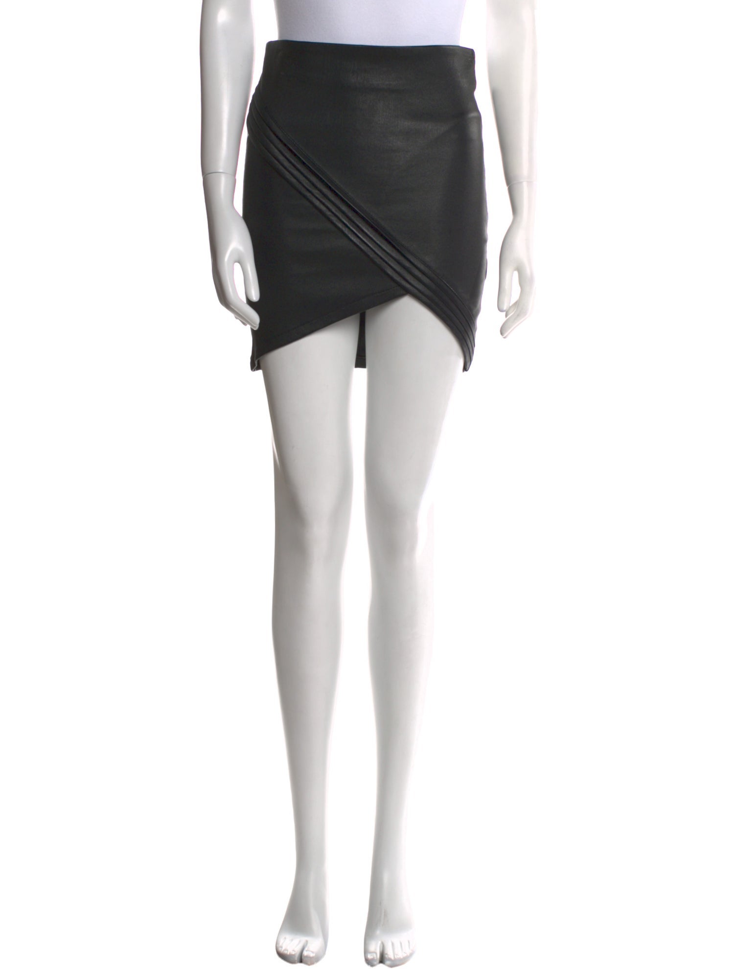 RtA Lambskin Mini Skirt
