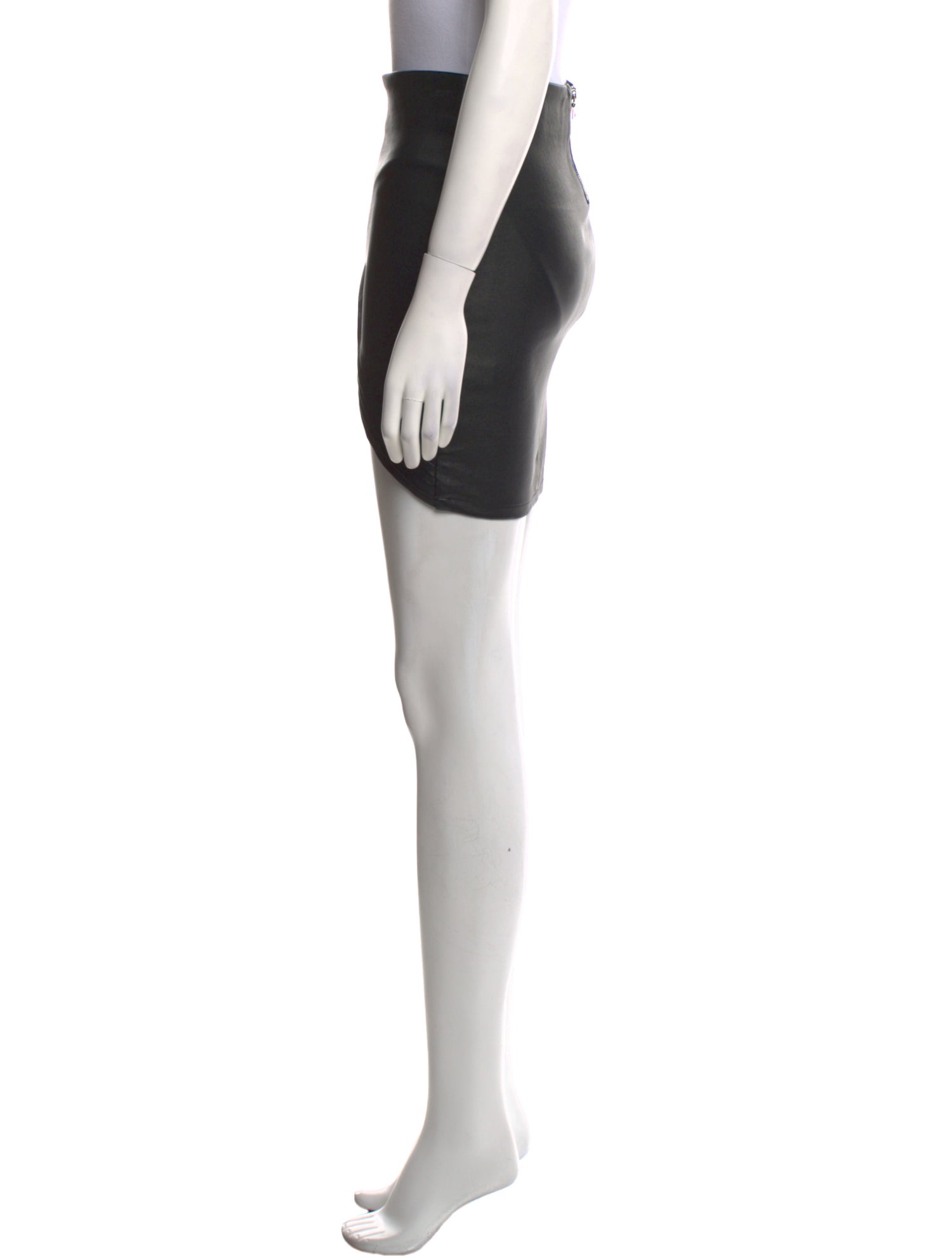 RtA Lambskin Mini Skirt