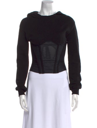 RtA Bateau Neckline Long Sleeve Sweatshirt