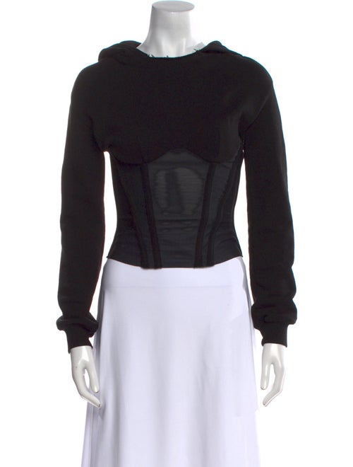 RtA Bateau Neckline Long Sleeve Sweatshirt