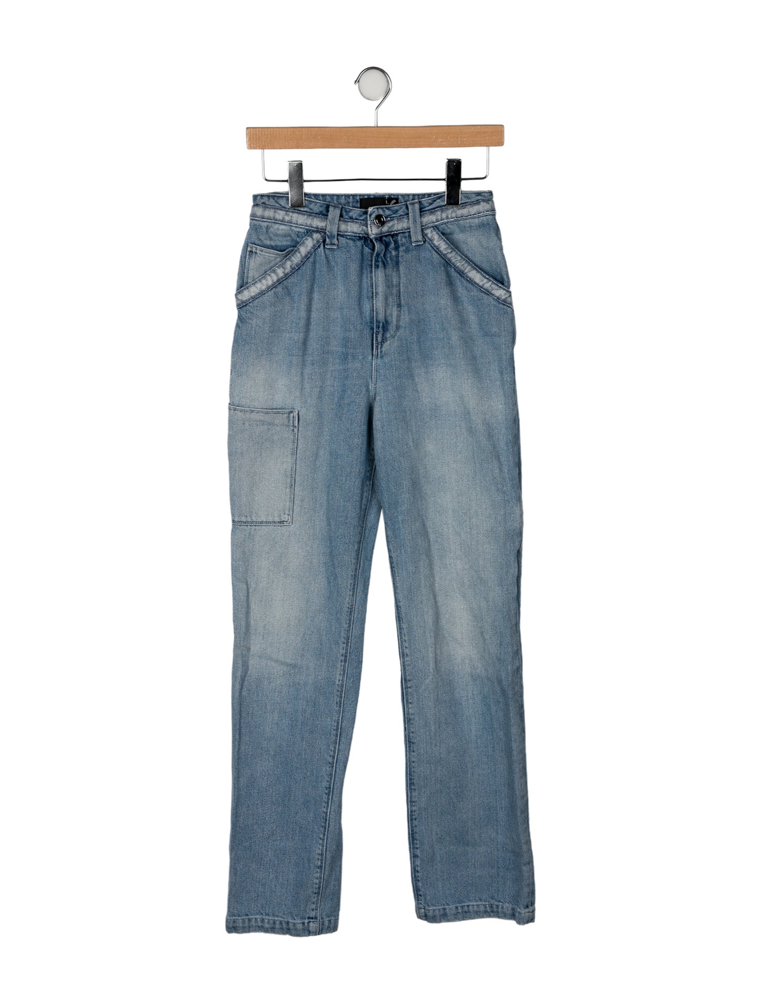 RtA High-Rise Straight Leg Jeans