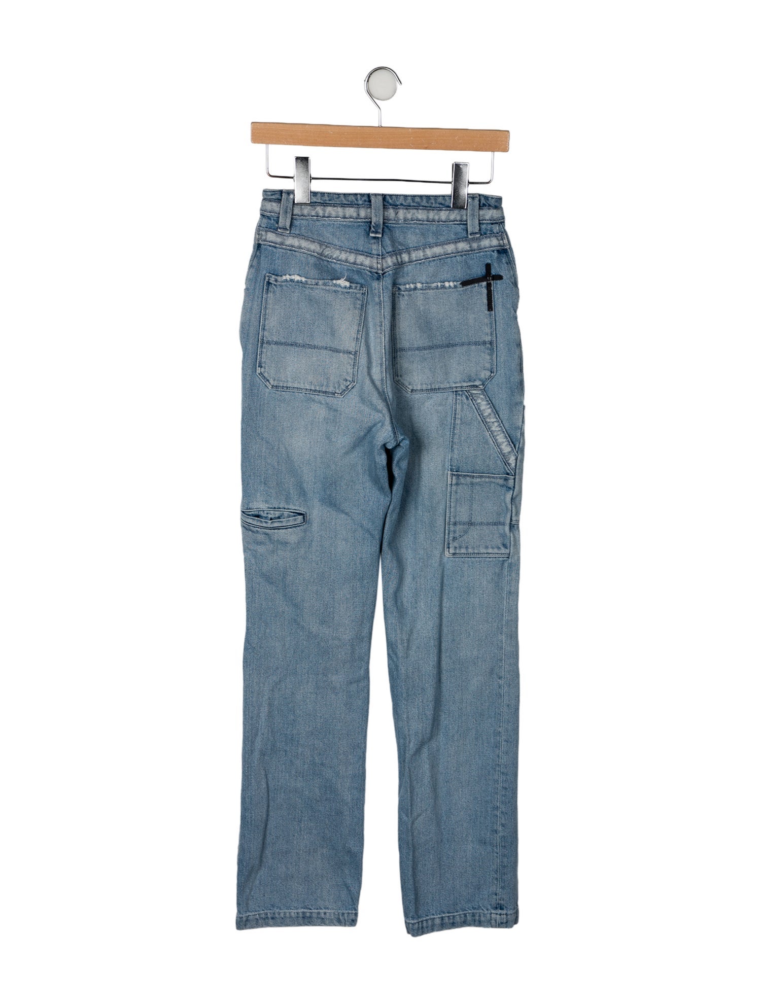 RtA High-Rise Straight Leg Jeans