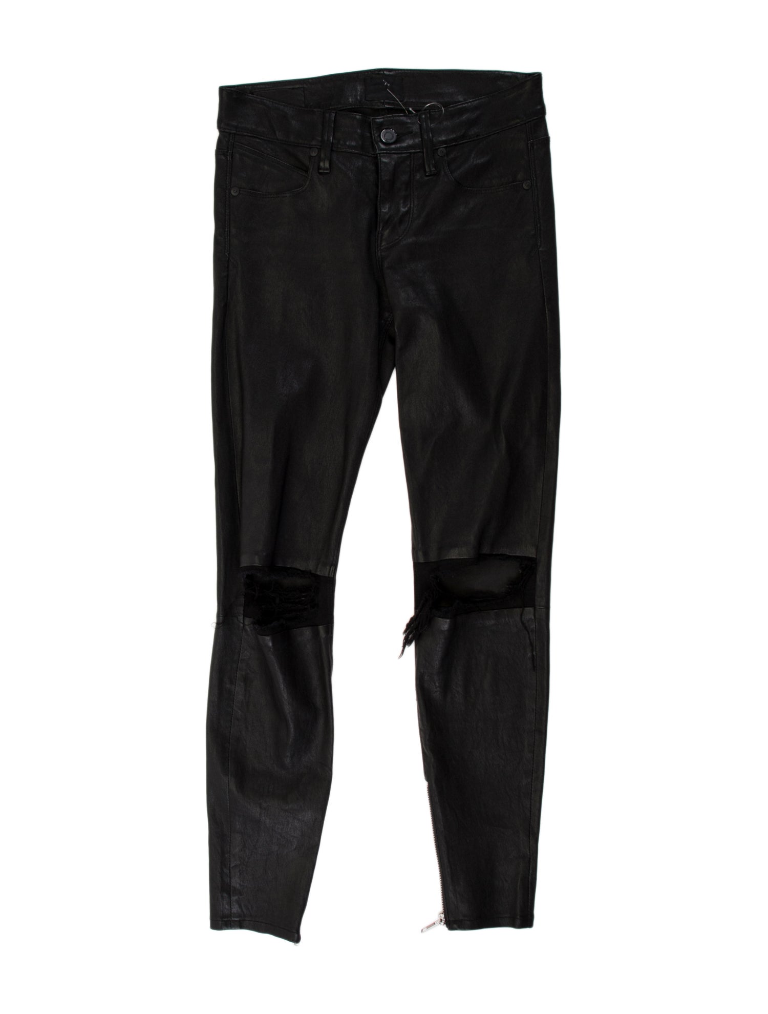 RtA Lambskin Skinny Leg Pants