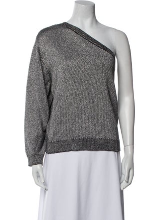 RtA One-Shoulder Long Sleeve Sweatshirt