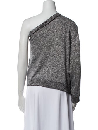 RtA One-Shoulder Long Sleeve Sweatshirt