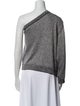 RtA One-Shoulder Long Sleeve Sweatshirt