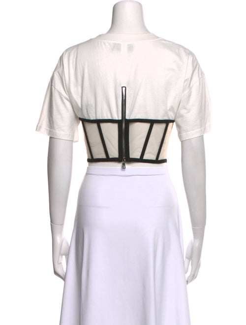 RtA Crew Neck Short Sleeve Crop Top