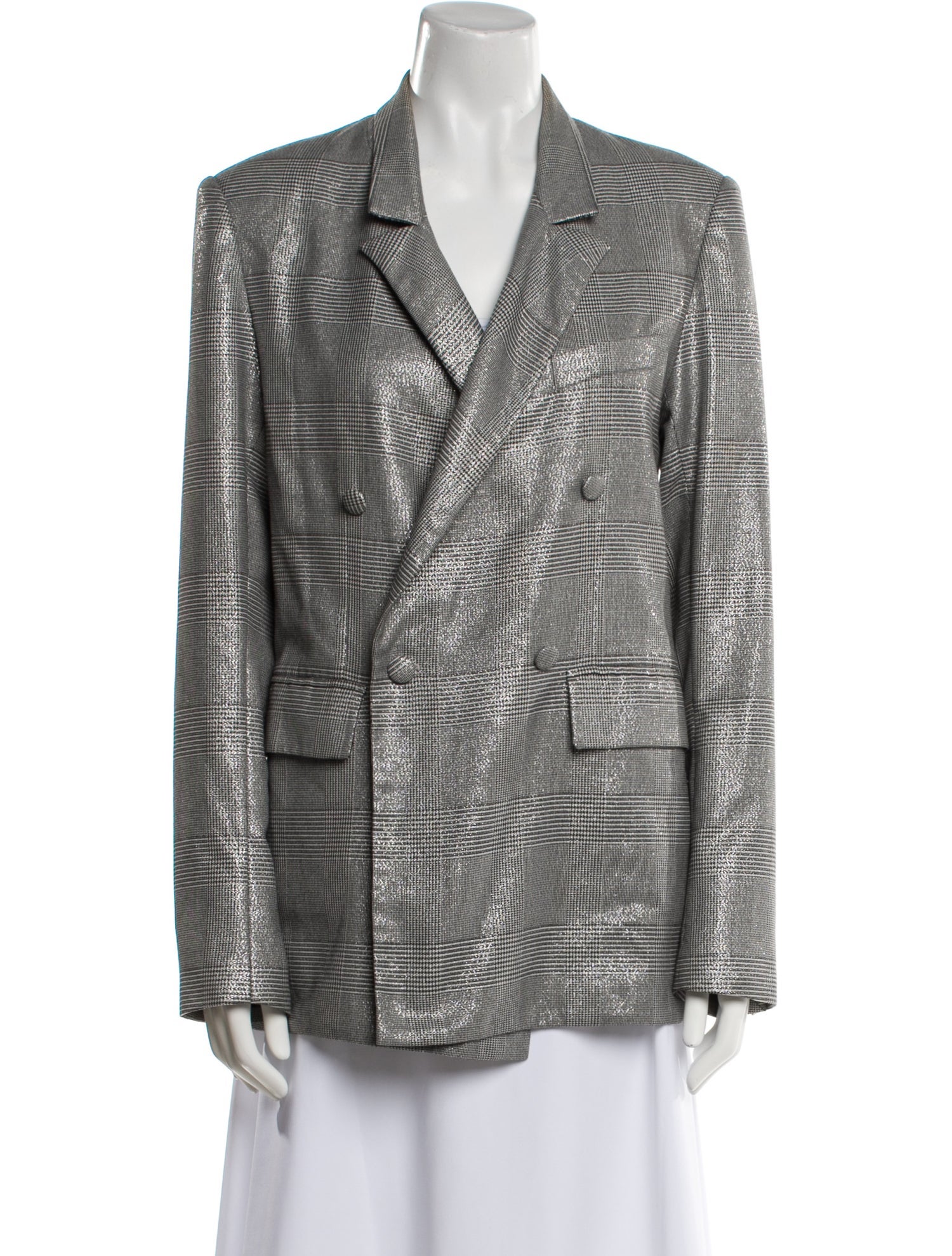 RtA Plaid Print Blazer