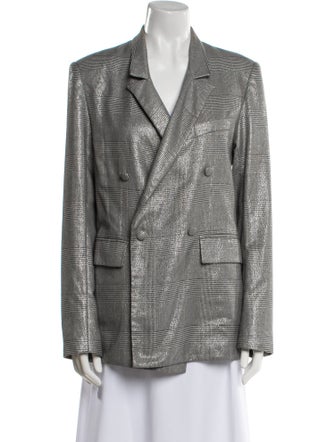 RtA Plaid Print Blazer