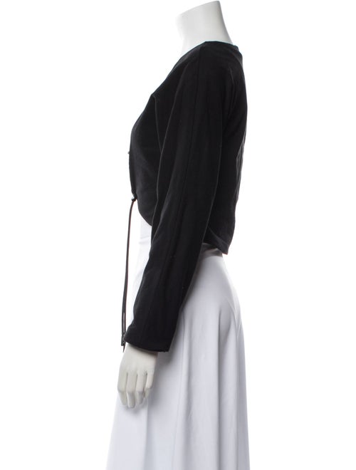 RtA V-Neck Long Sleeve Crop Top