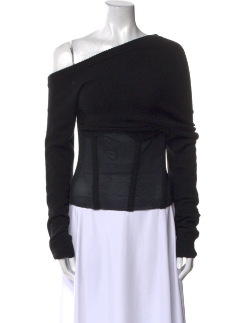 RtA One-Shoulder Long Sleeve Top