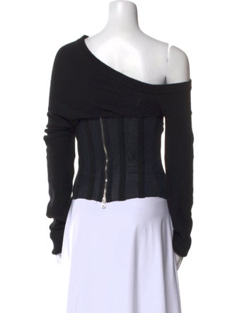 RtA One-Shoulder Long Sleeve Top