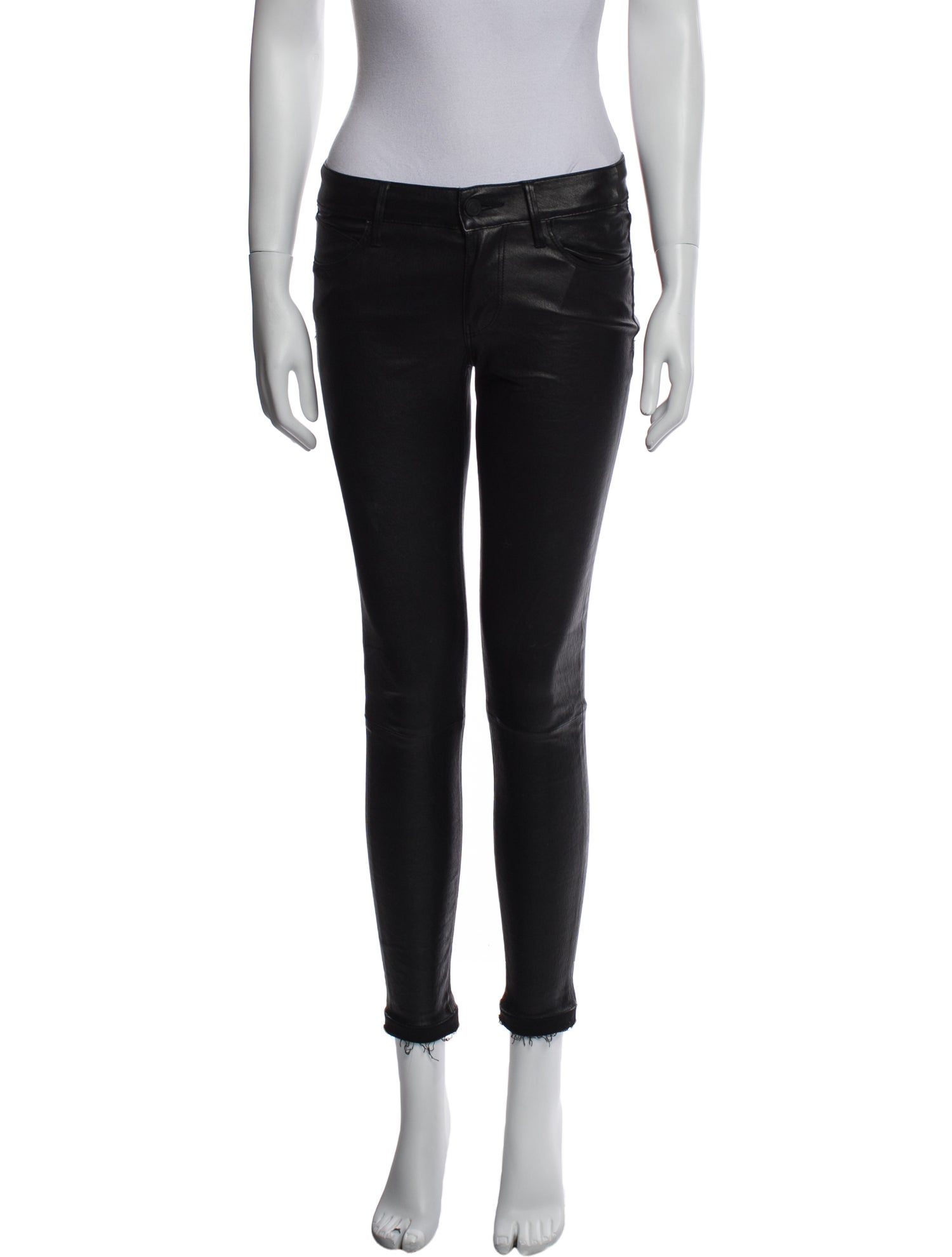 RtA Lambskin Skinny Leg Pants
