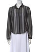RtA Striped Long Sleeve Button-Up Top