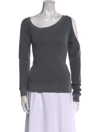 RtA Scoop Neck Long Sleeve Sweatshirt