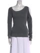 RtA Scoop Neck Long Sleeve Sweatshirt