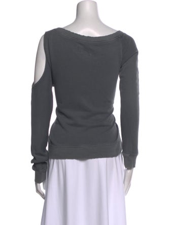 RtA Scoop Neck Long Sleeve Sweatshirt