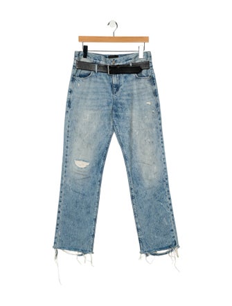 RtA High-Rise Straight Leg Jeans
