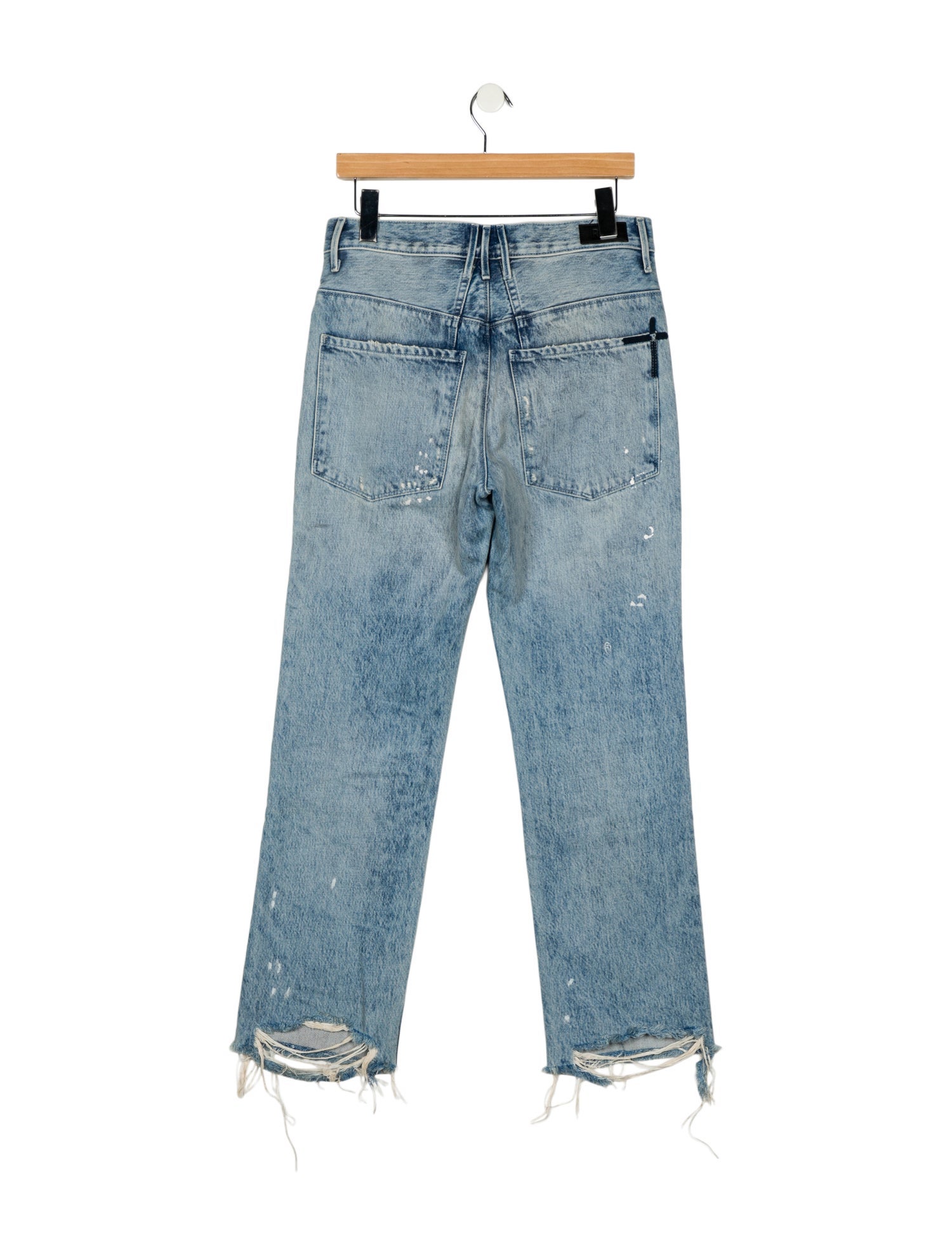 RtA High-Rise Straight Leg Jeans