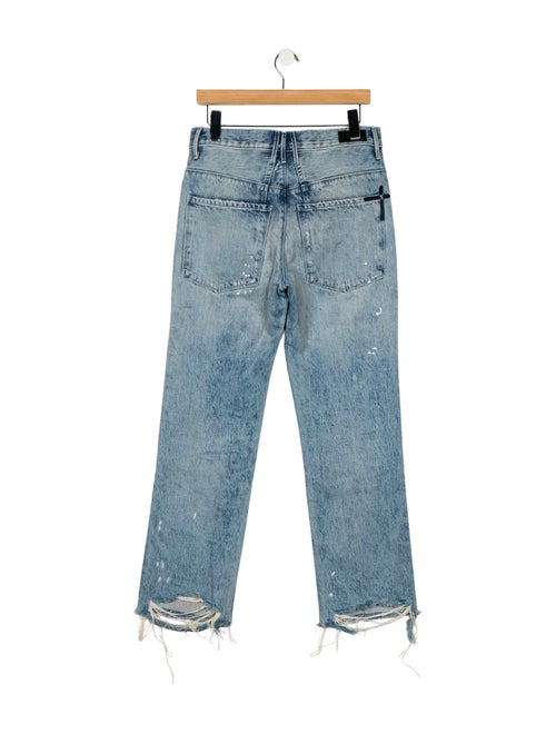 RtA High-Rise Straight Leg Jeans