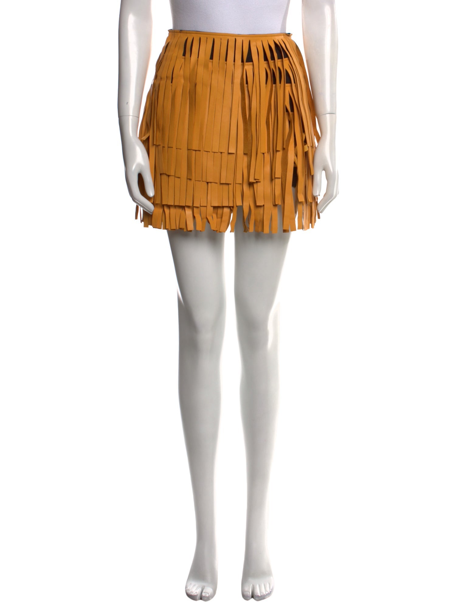 RtA Lambskin Mini Skirt