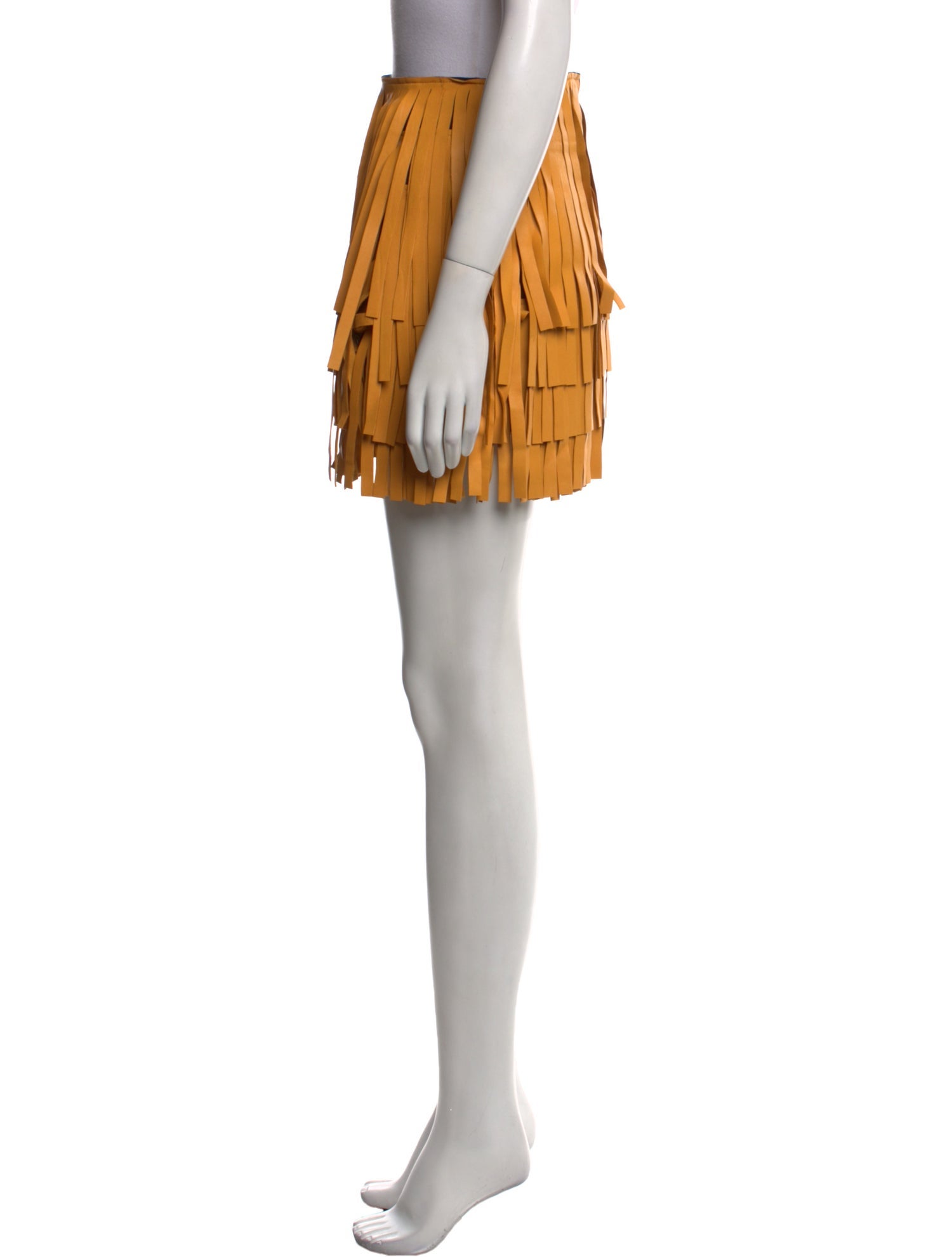 RtA Lambskin Mini Skirt