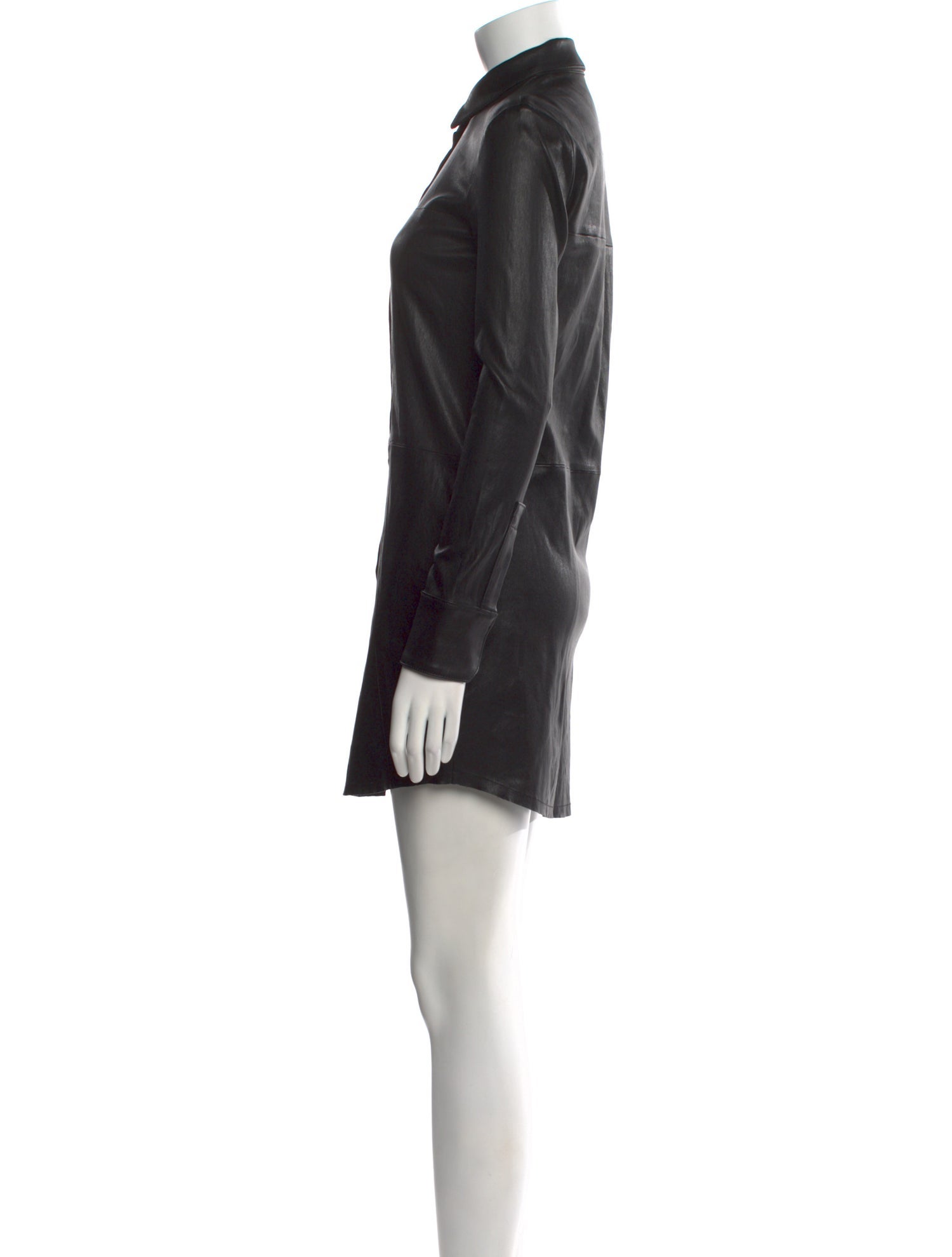 RtA Lambskin Mini Dress