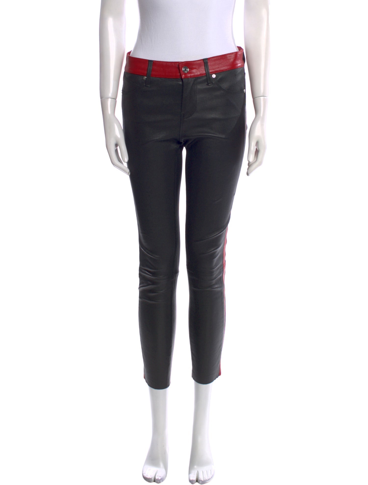 RtA Leather Skinny Leg Pants