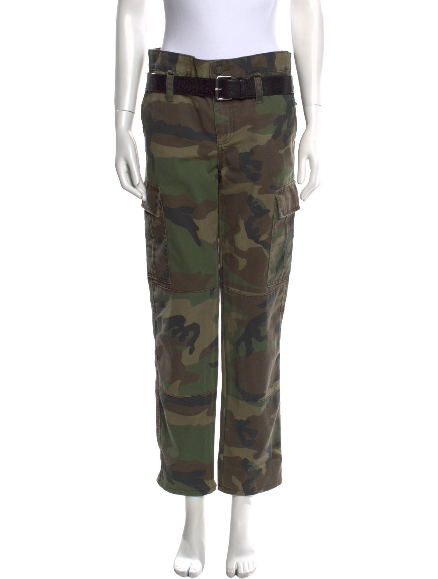 RtA Camouflage Print Straight Leg Pants