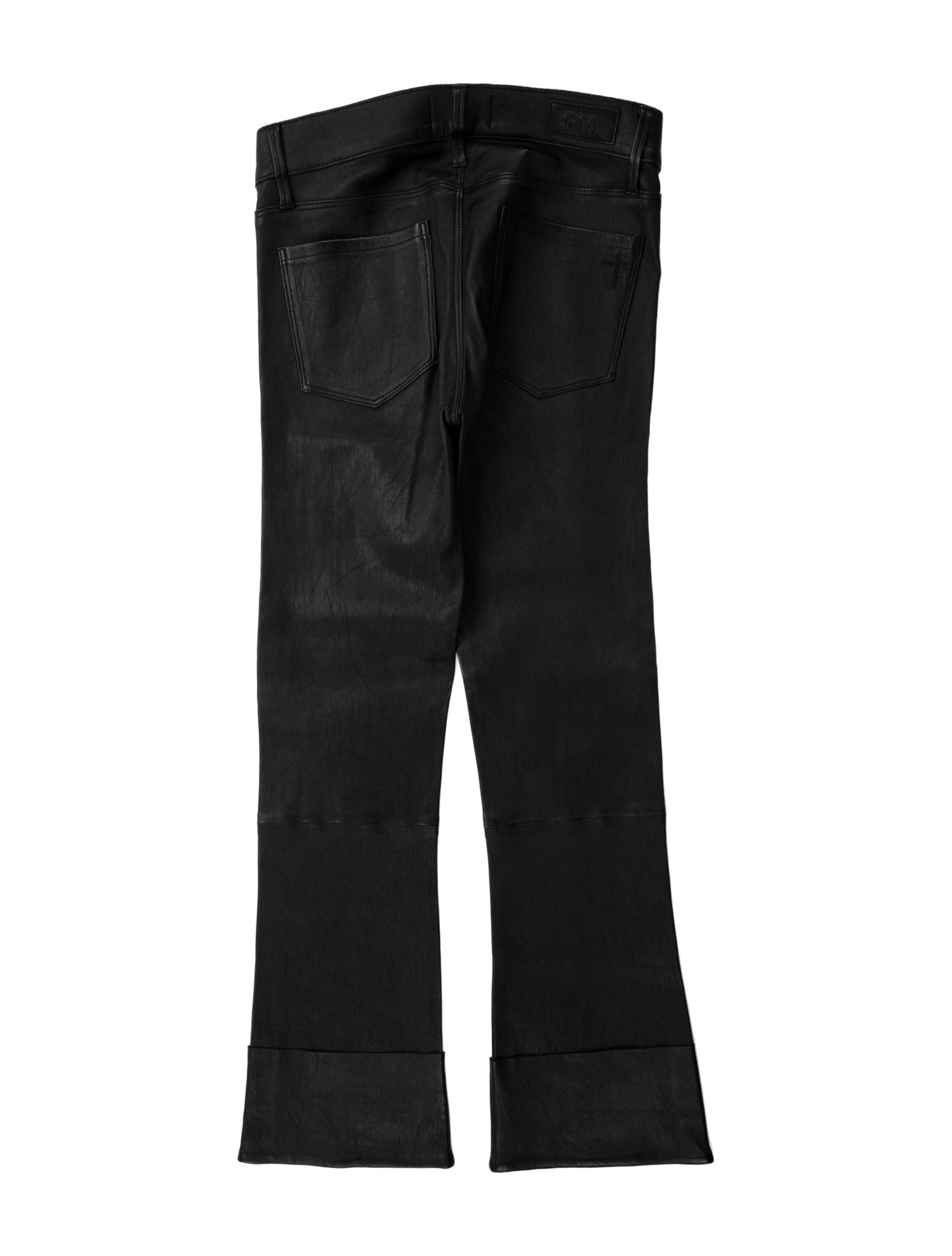 RtA Lambskin Straight Leg Pants