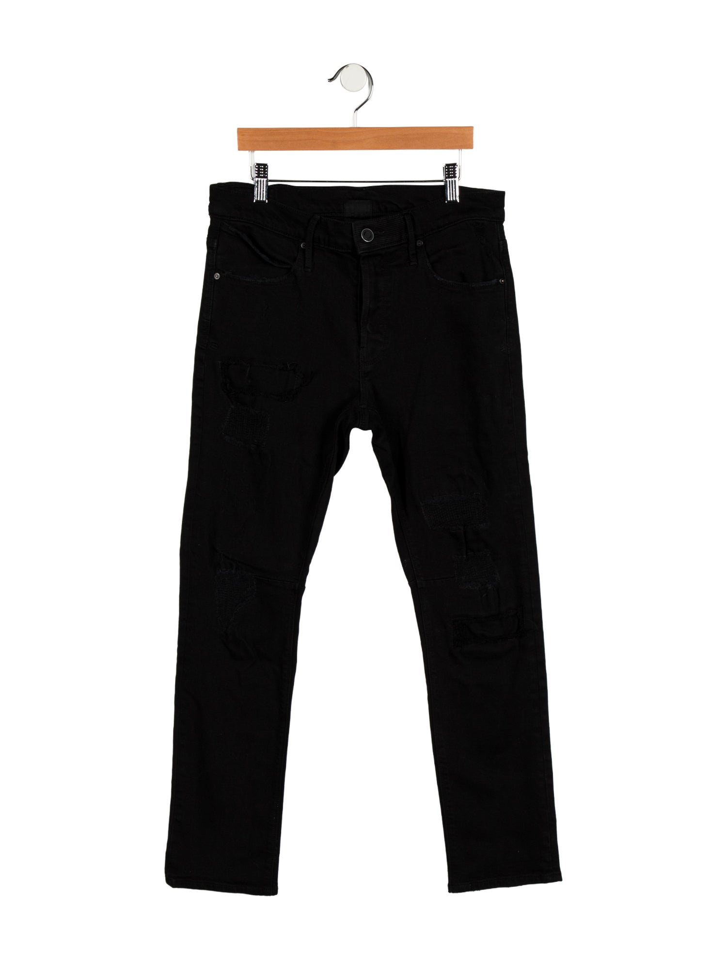 RtA Mid-Rise Straight Leg Jeans