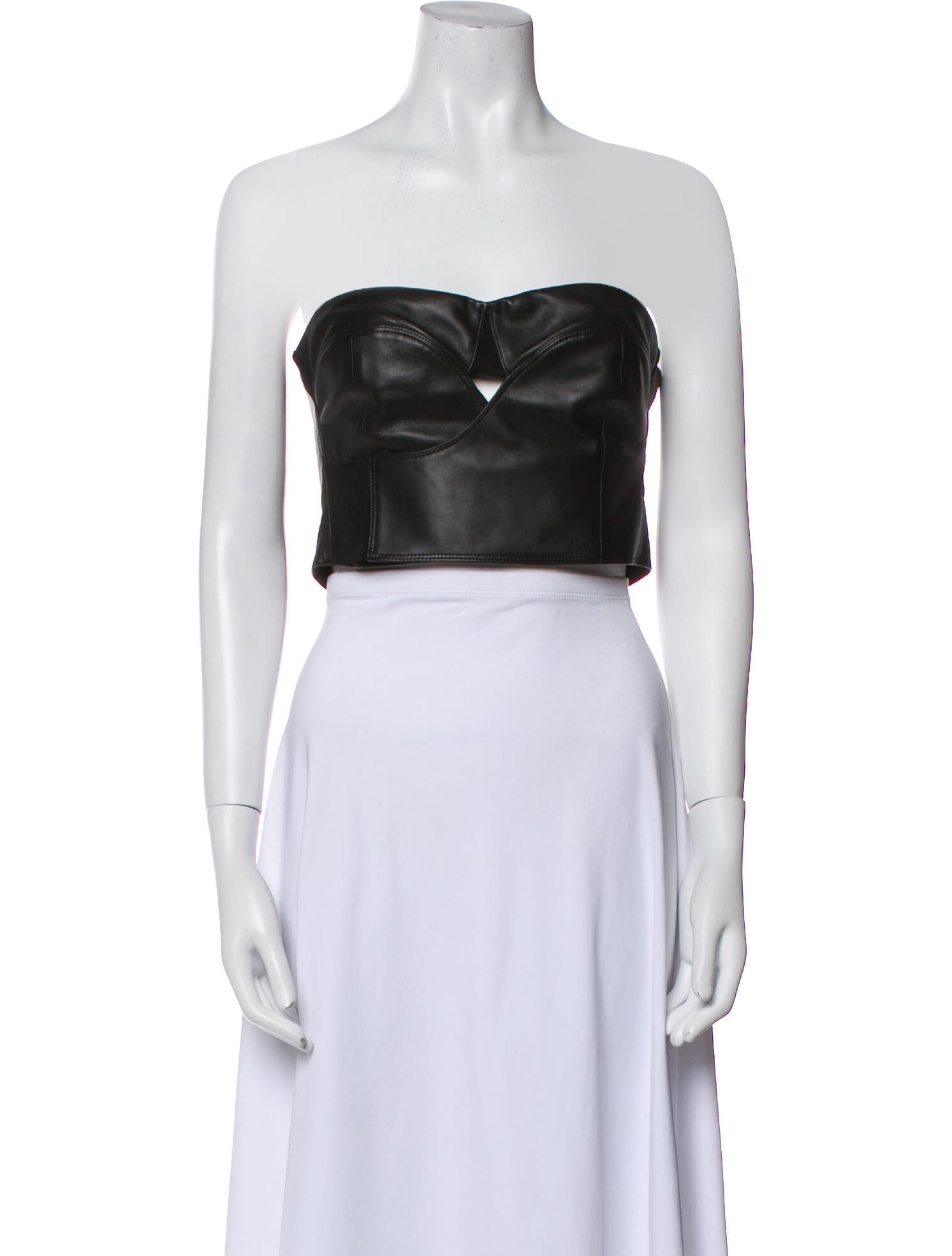 RtA Lambskin Strapless Crop Top w/ Tags