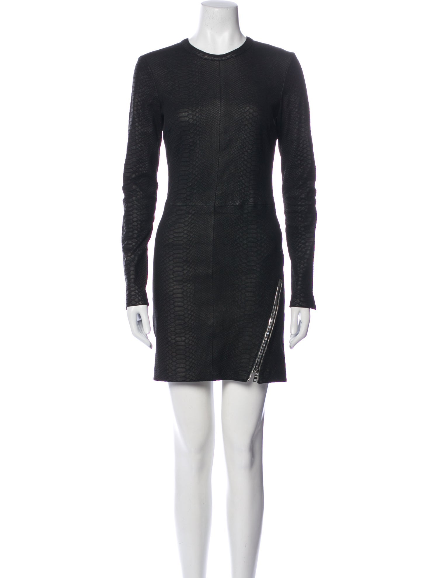 RtA Lambskin Mini Dress