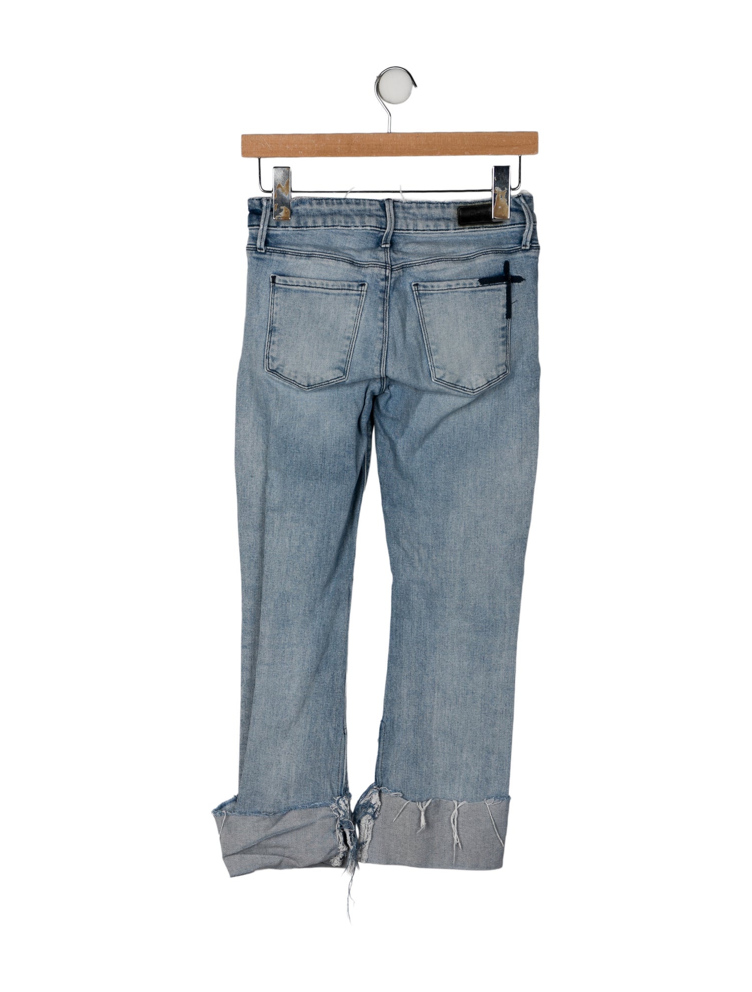 RtA Low-Rise Straight Leg Jeans