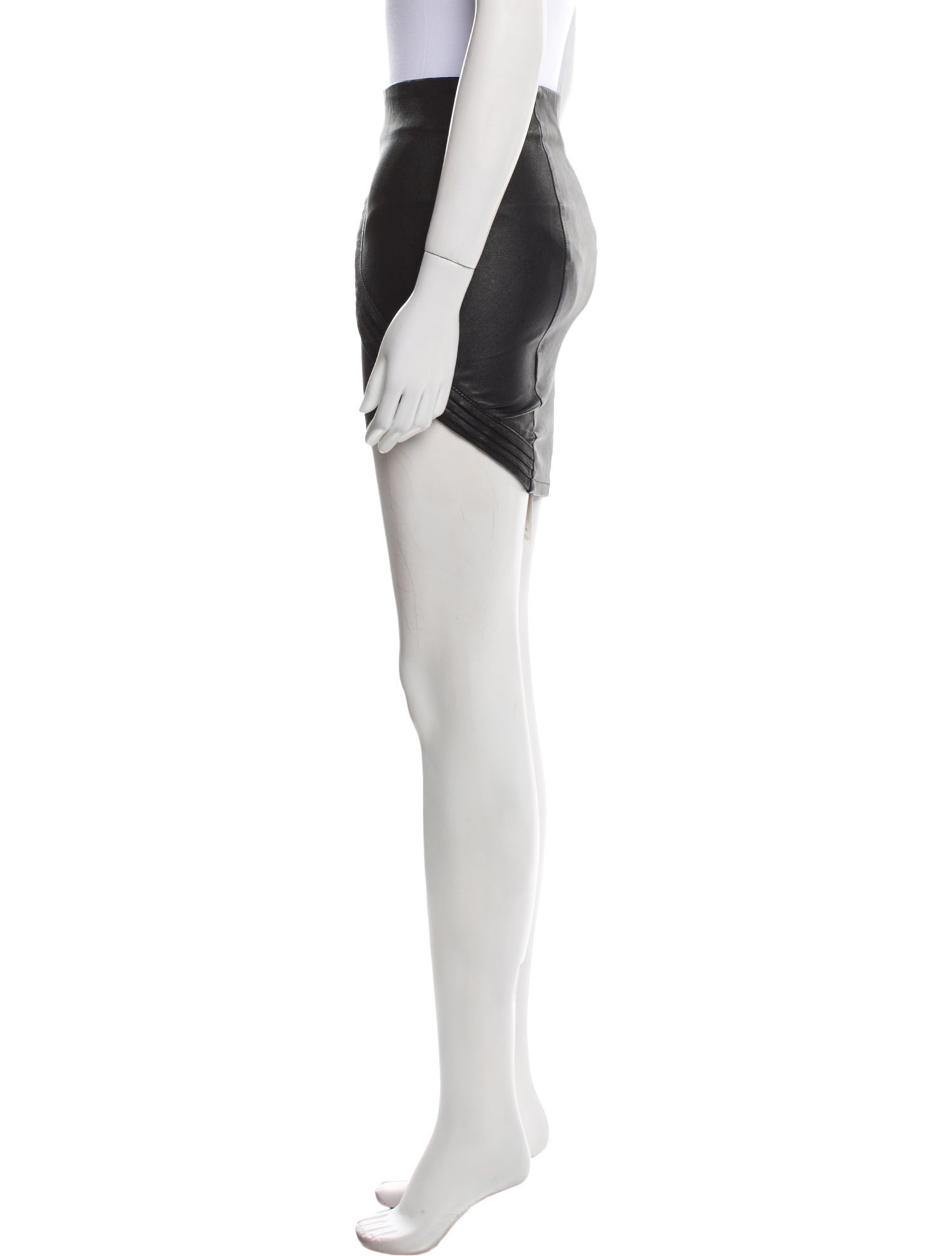 RtA Lambskin Mini Skirt