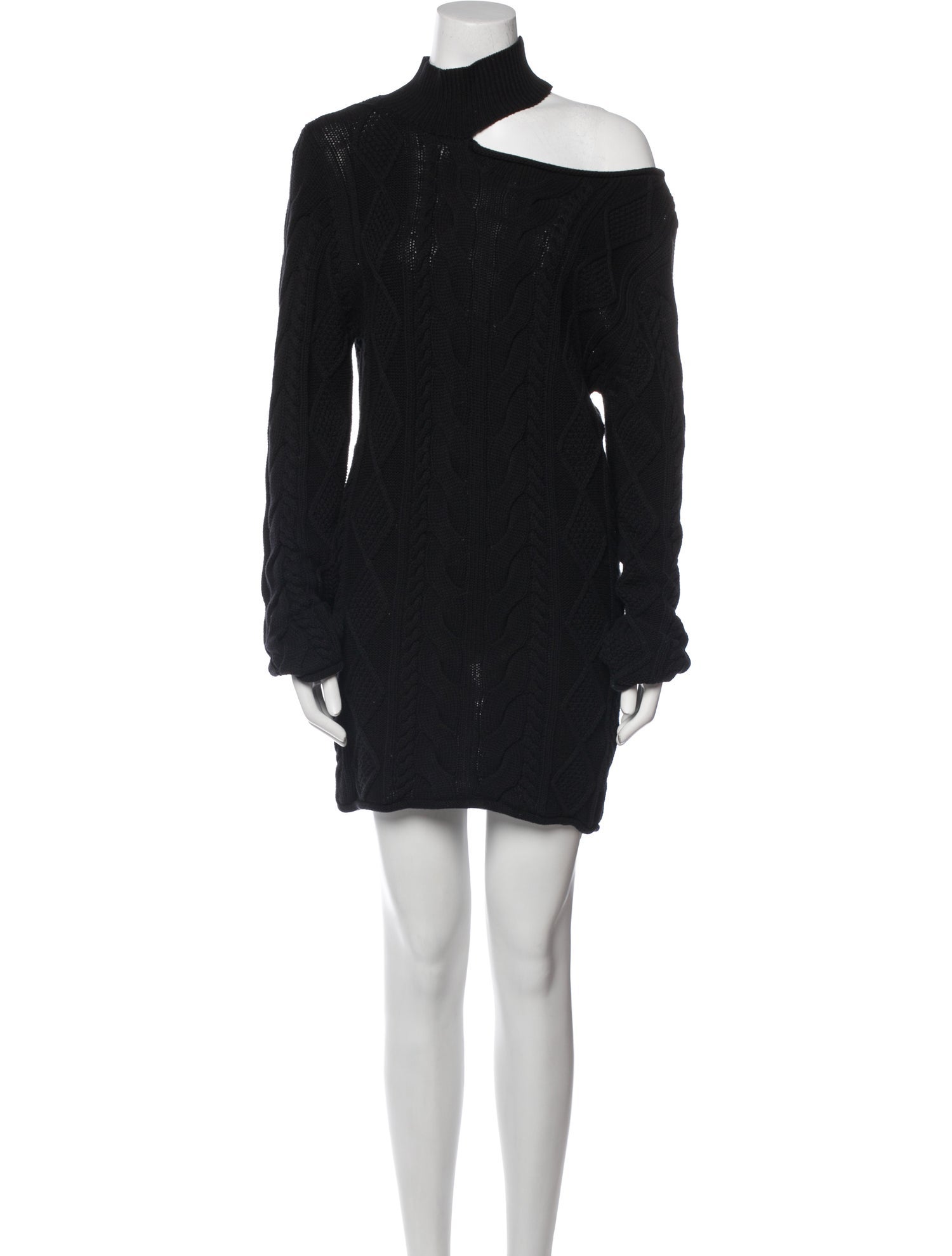 RtA Mock Neck Mini Dress